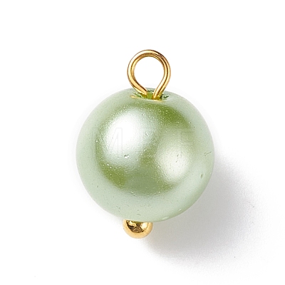 Glass Pearl Pendants PALLOY-JF01880-03-1