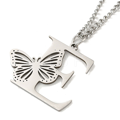 201 Stainless Steel Necklaces NJEW-Q336-01E-P-1
