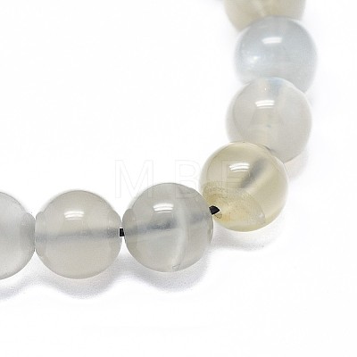 Natural Grey Moonstone Beads Strands G-F632-24-03-1