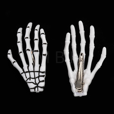 Halloween Skeleton Hands Bone Hair Clips PHAR-H063-A03-1