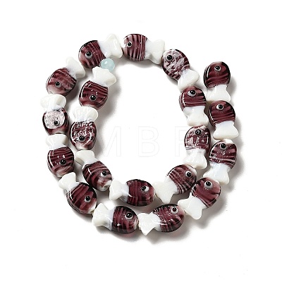 Handmade Lampwork Beads Strands LAMP-G154-07G-1