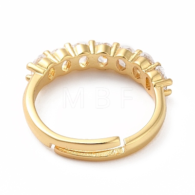 Cubic Zirconia Adjustable Ring RJEW-E264-03G-1
