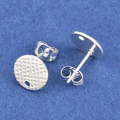 304 Stainless Steel Ear Stud Findings STAS-O119-14A-S-1