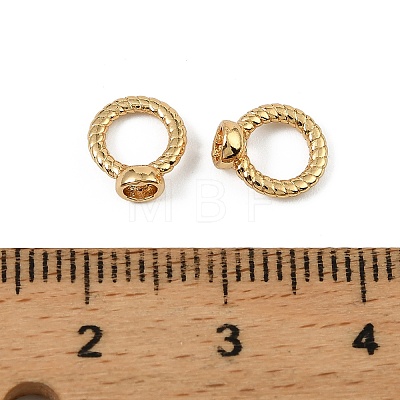 Brass Bead Cap Pendant Bails KK-D106-08G-1