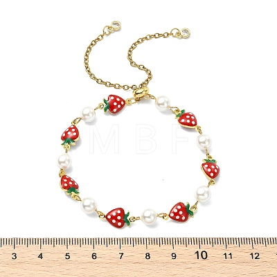 Adjustable Brass Enamel Slider Bracelets BJEW-JB13841-1
