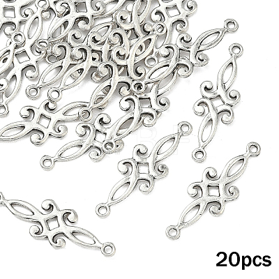 20Pcs Tibetan Style Alloy Connector Charms FIND-YW0010-45AS-1