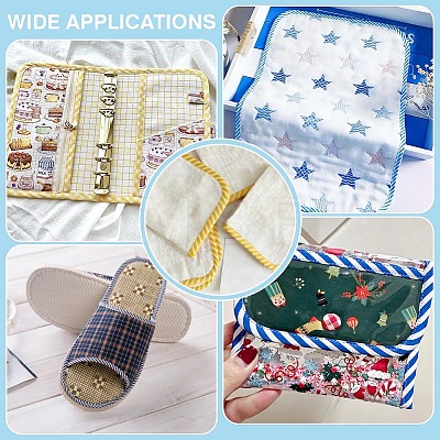 Polyester Stripe Pattern Ribbon OCOR-WH0078-541A-1