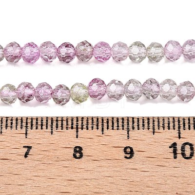 Transparent Glass Beads Strands X-GLAA-T023-4mm-A16-1