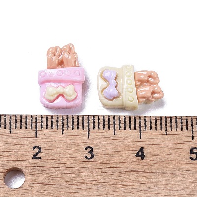 Opaque Cute Resin Decoden Cabochons RESI-B024-01K-1