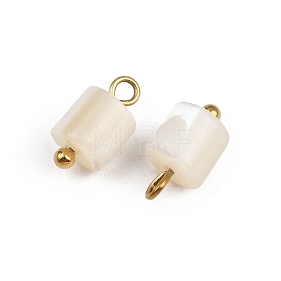 Natural Shell Column Charms STAS-D378-32G-1