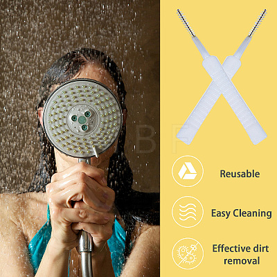 Small Plastic Bathroom Shower Head Hole Cleaning Brush FIND-WH0152-10-1