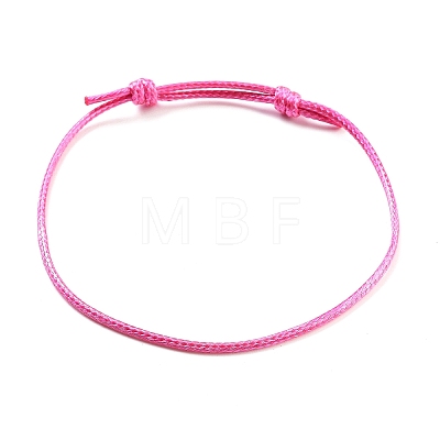 Adjustable Waxed Polyester Cord Bracelet for Women BJEW-TAC0011-1