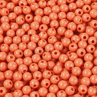 Opaque Acrylic Beads SACR-A006-06H-1