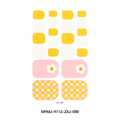 Full-Cover Glitter Powder Toenail Wraps Stickers MRMJ-R112-ZXJ-089-1