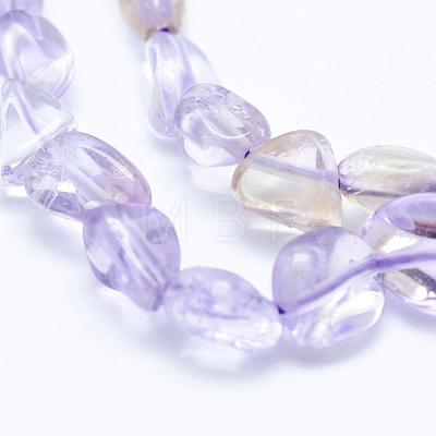 Natural Ametrine Beads Strands G-K203-09-1
