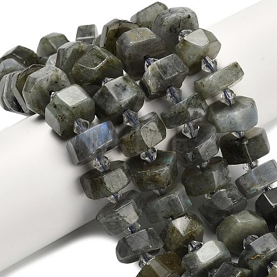 Natural Labradorite Beads Strands G-L642-H05-01-1