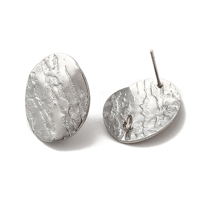 Non-Tarnish 304 Stainless Steel Stud Earrings Findings STAS-B041-02P-1