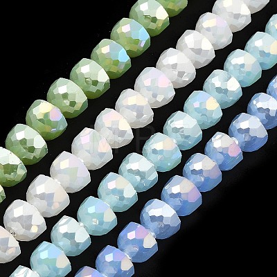 AB Color Plate Glass Beads Strands EGLA-P051-02A-A-1