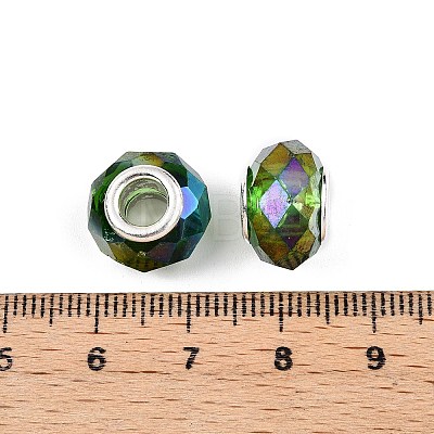 Transparent Glass European Beads GPDL-N004-D14mm-A11-1