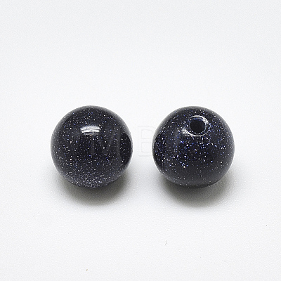 Synthetic Blue Goldstone Beads G-T122-25B-05-1
