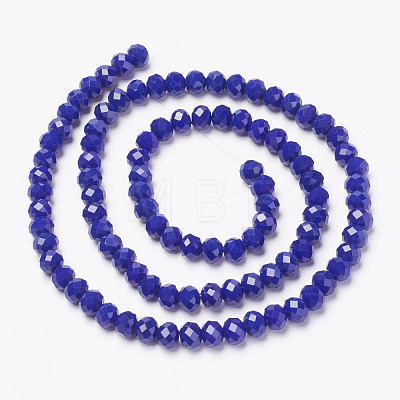 Opaque Solid Color Glass Beads Strands EGLA-A034-P2mm-D07-1