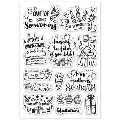 Custom Summer Theme PVC Plastic Clear Stamps DIY-WH0631-0077-1