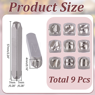 Steel Stamps TOOL-WH0155-183A-1