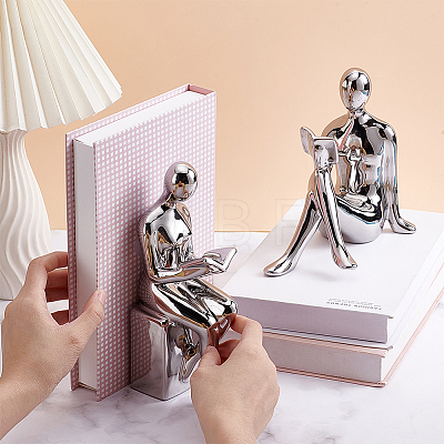Porcelain Reader Display Decorations DJEW-WH0043-100A-1