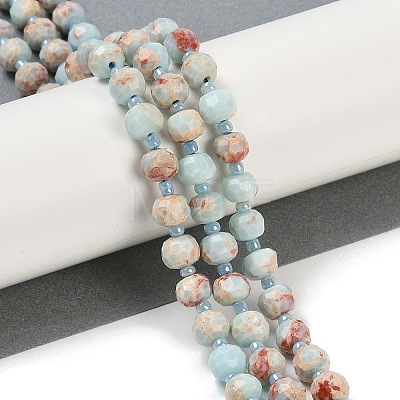 Natural Shoushan Stone Beads Strands G-H057-A17-01-1