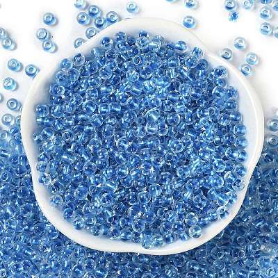 Transparent Inside Colours Glass Seed Beads X1-SEED-A032-04D-1