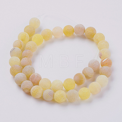 Natural Weathered Agate Beads Strands X-G-G589-8mm-02-1
