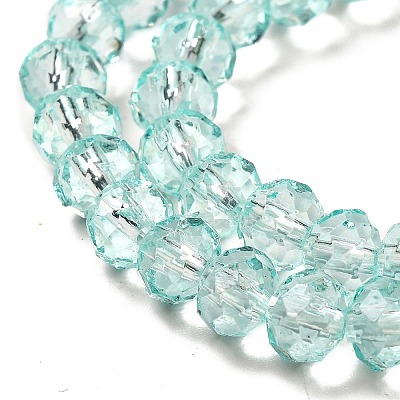 Transparent Baking Paint Glass Beads Strands DGLA-A034-T6mm-D01-1