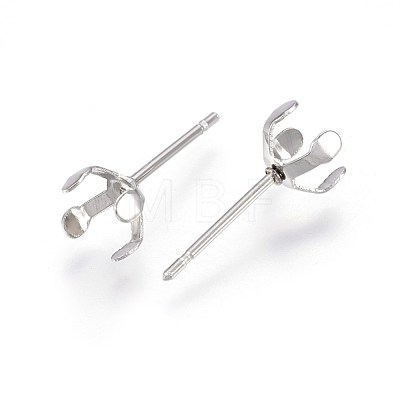 Tarnish Resistant 304 Stainless Steel Stud Earring Findings STAS-L219-03B-P-1