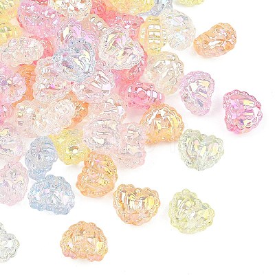 UV Plating Transparent Acrylic Pendants MACR-K361-50-1