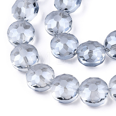 Electroplate Glass Beads Strands EGLA-Q084-12mm-11-1