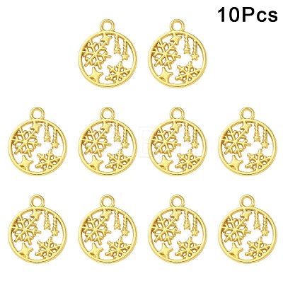30Pcs Alloy Pendants TIBEP-YW0002-22G-1