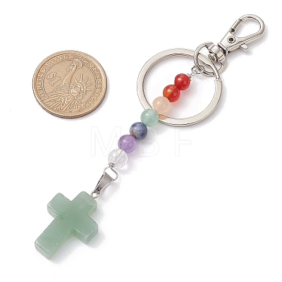 Gemstone Cross Keychain KEYC-JKC01040-01-1