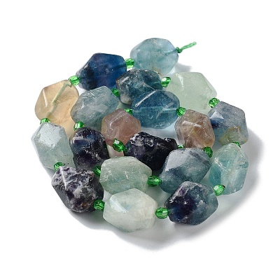 Natural Fluorite Beads Strands G-C182-15-02-1