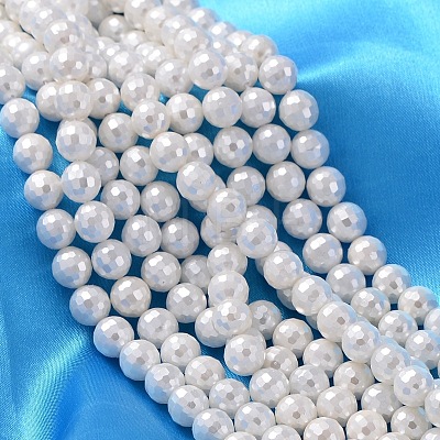 Shell Pearl Beads Strands X-SP034-8mm-1