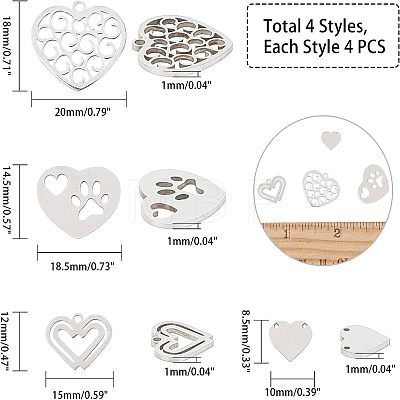 Unicraftale 201 Stainless Steel Pendants STAS-UN0014-95P-1