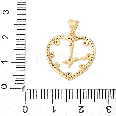 Brass Micro Pave Cubic Zirconia Pendants KK-D357-10B-G-1