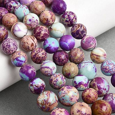 Natural Imperial Jasper Graduated Beads Strands G-A323-C03-01A-1