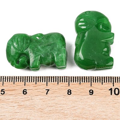 Natural Myanmar Jade Dyed Carved Pendants G-D364-08A-1