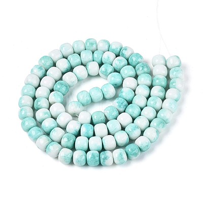 Ombre Effect Dyed Glass Beads Strands GLAA-N067-01A-02-1
