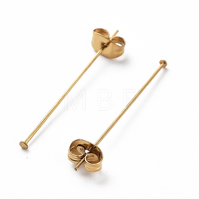 Ion Plating(IP) 304 Stainless Steel Flat Head Pins with Ear Nuts STAS-L244-02B-G01-1