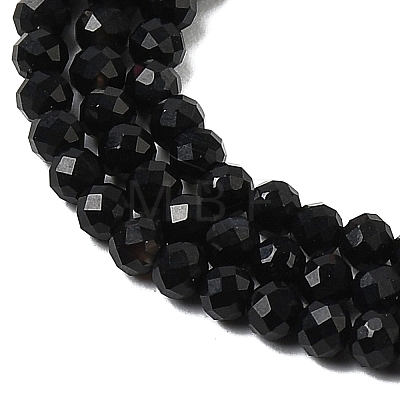 Natural Black Agate Beads Strands G-H336-A02-02-1