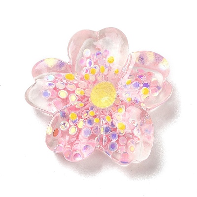 Transparent Resin Cabochons RESI-C034-02-1