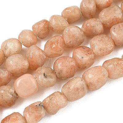 Natural Sunstone Beads Strands GG-CBA9392-25-1