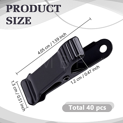40Pcs Iron Clips IFIN-GO0001-08EB-1