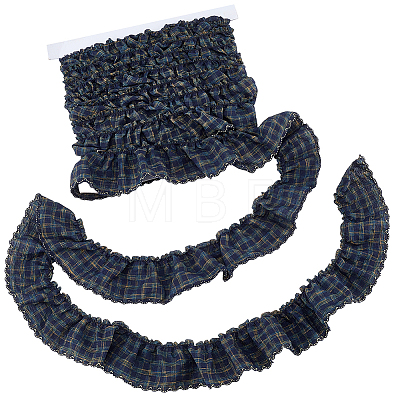 Polyester Wrinkle Ribbons DIY-FG0010-70A-1